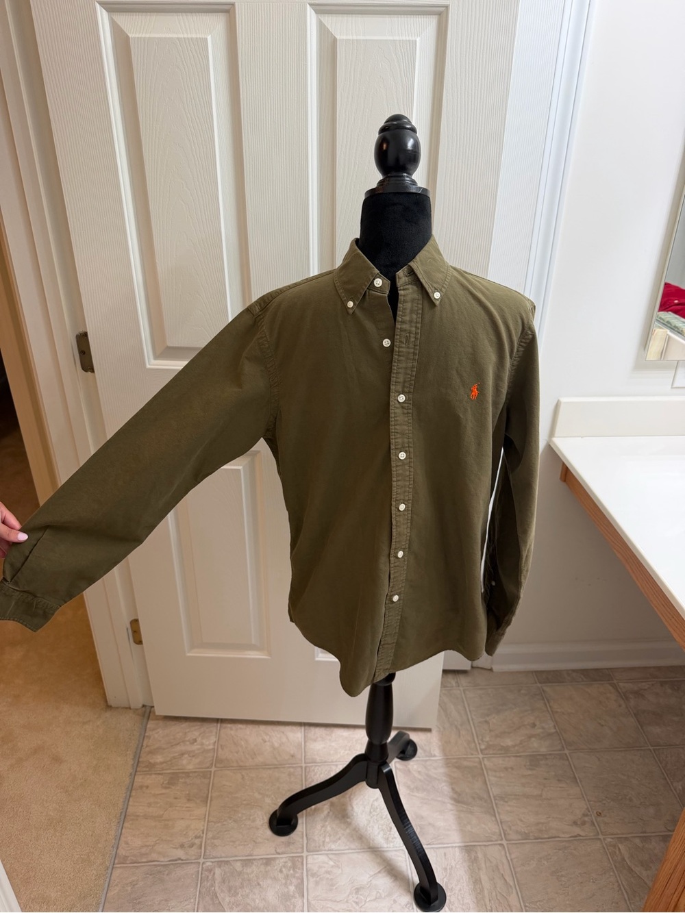 Ralph Lauren Men's Green Button Down Shirt